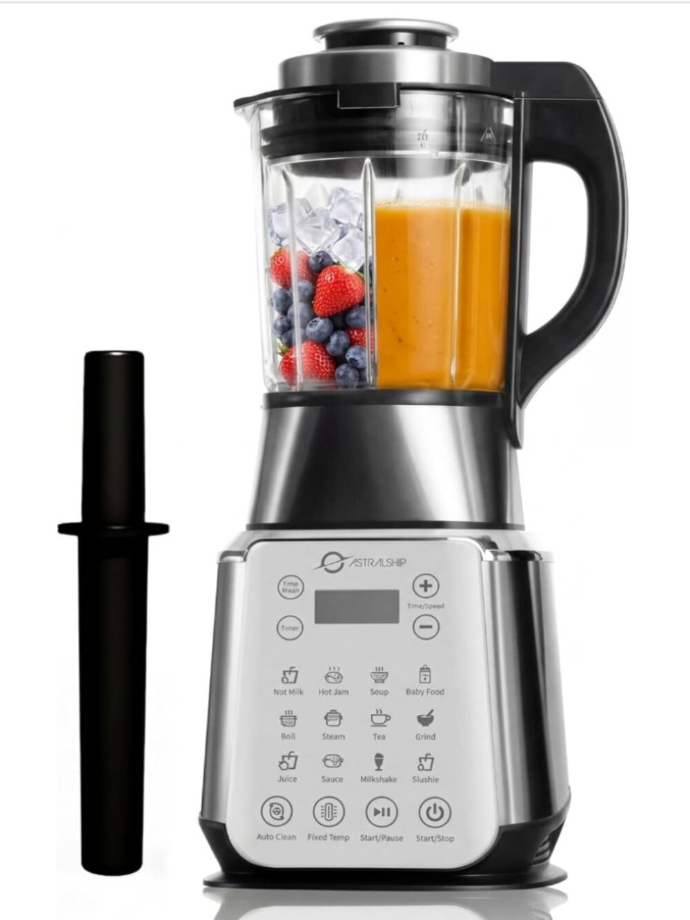 Glass Blenders for Kitchen – Stainless Steel Professional Blender for Smoothies
